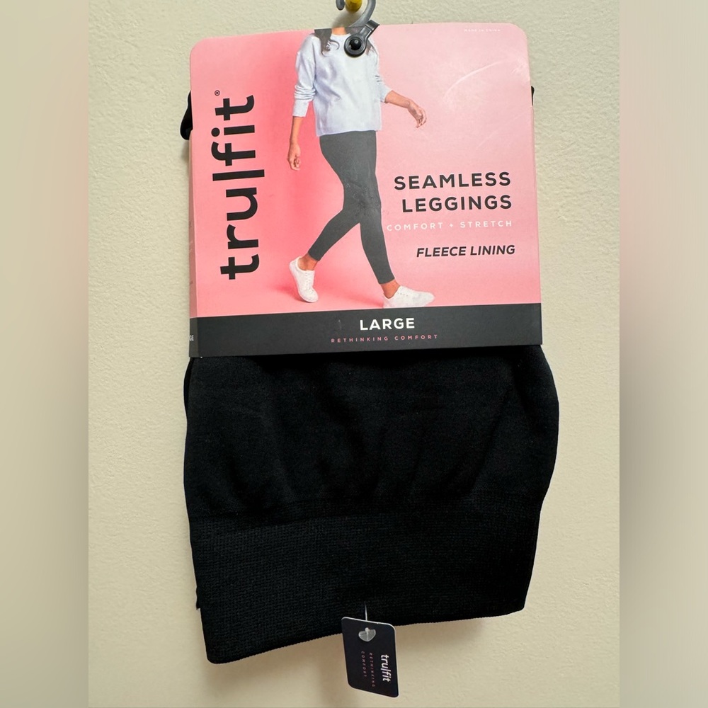 NWT Trufit Seamless Fleece Lined Leggings Size L